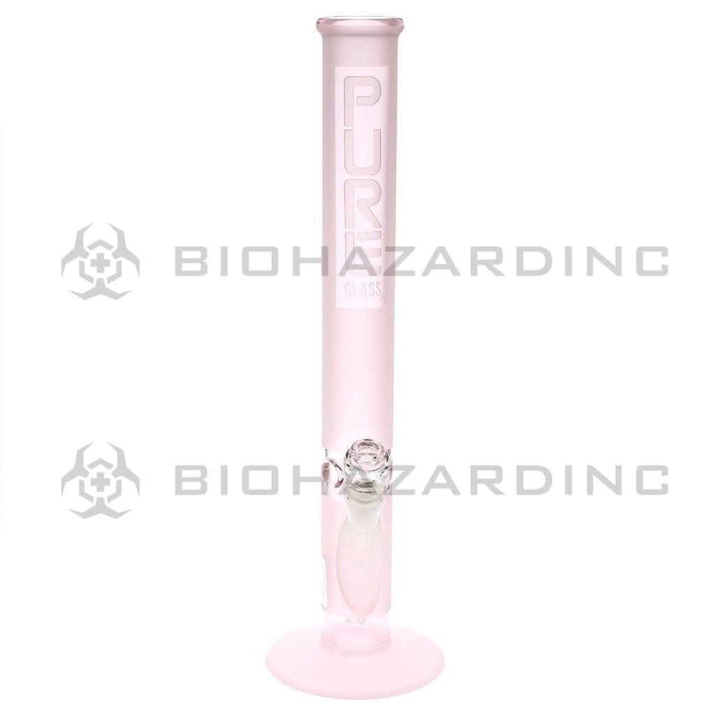 Pure Glass Glass Bong Pure Glass 18" 50mmx5mm Pink Frost Straight