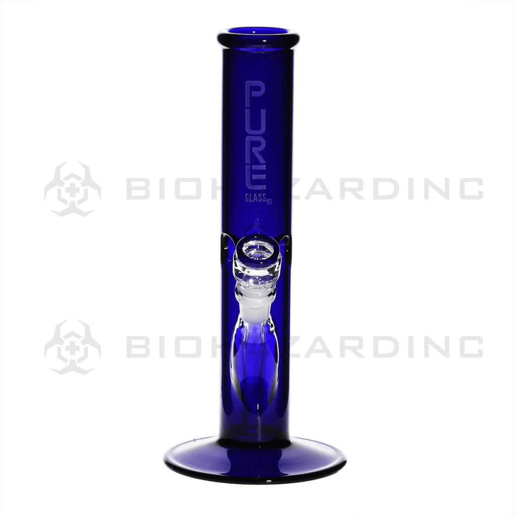 Pure Glass Glass Bong 12" PURE Classic Straight Bong - Blue