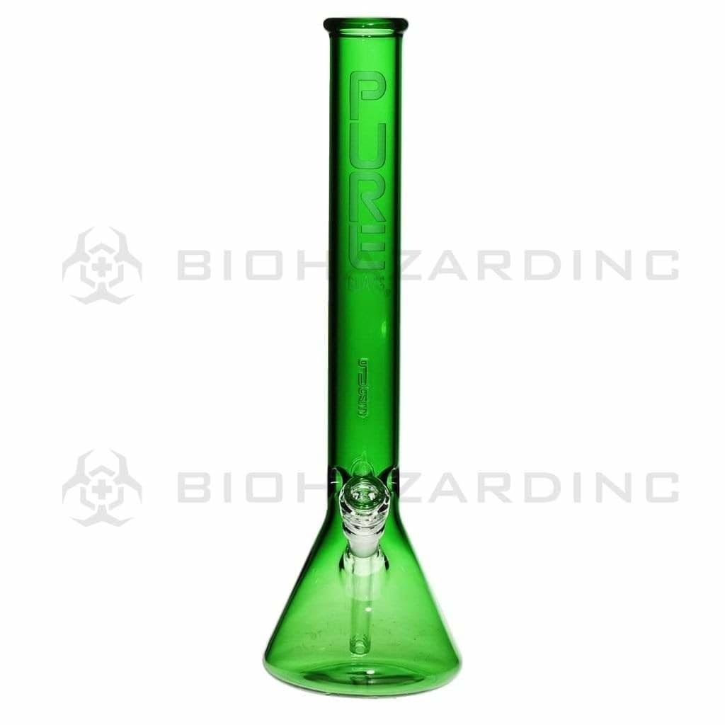 Pure Glass Glass Bong 18" PURE Classic Beaker Bong - Green