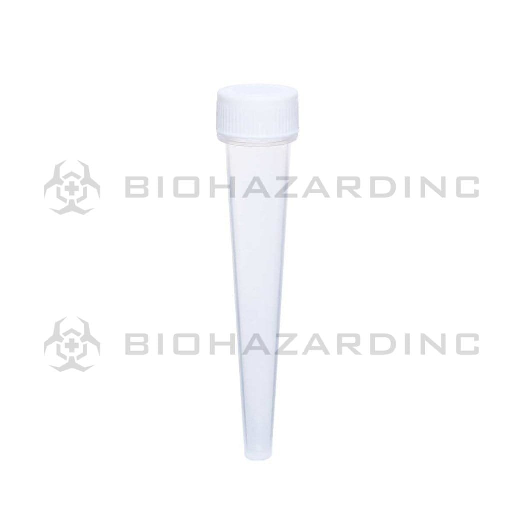 Biohazard Inc Child Resistant Joint Tube Push & Turn Cone Tube 100mm Clear 850 box
