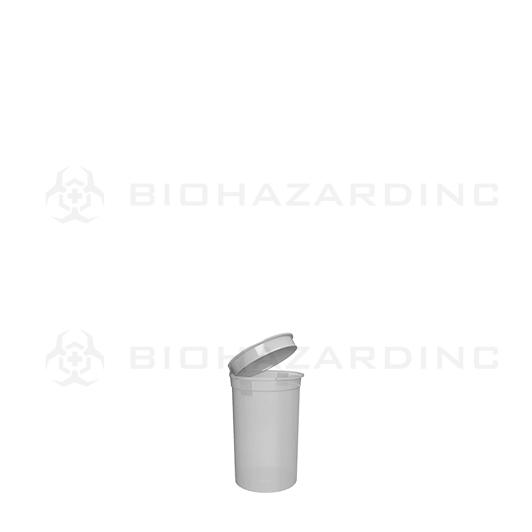 Transparent Child Resistant Pop Top Vials | 6 Dram - 1 Gram - 600 Count | Clear