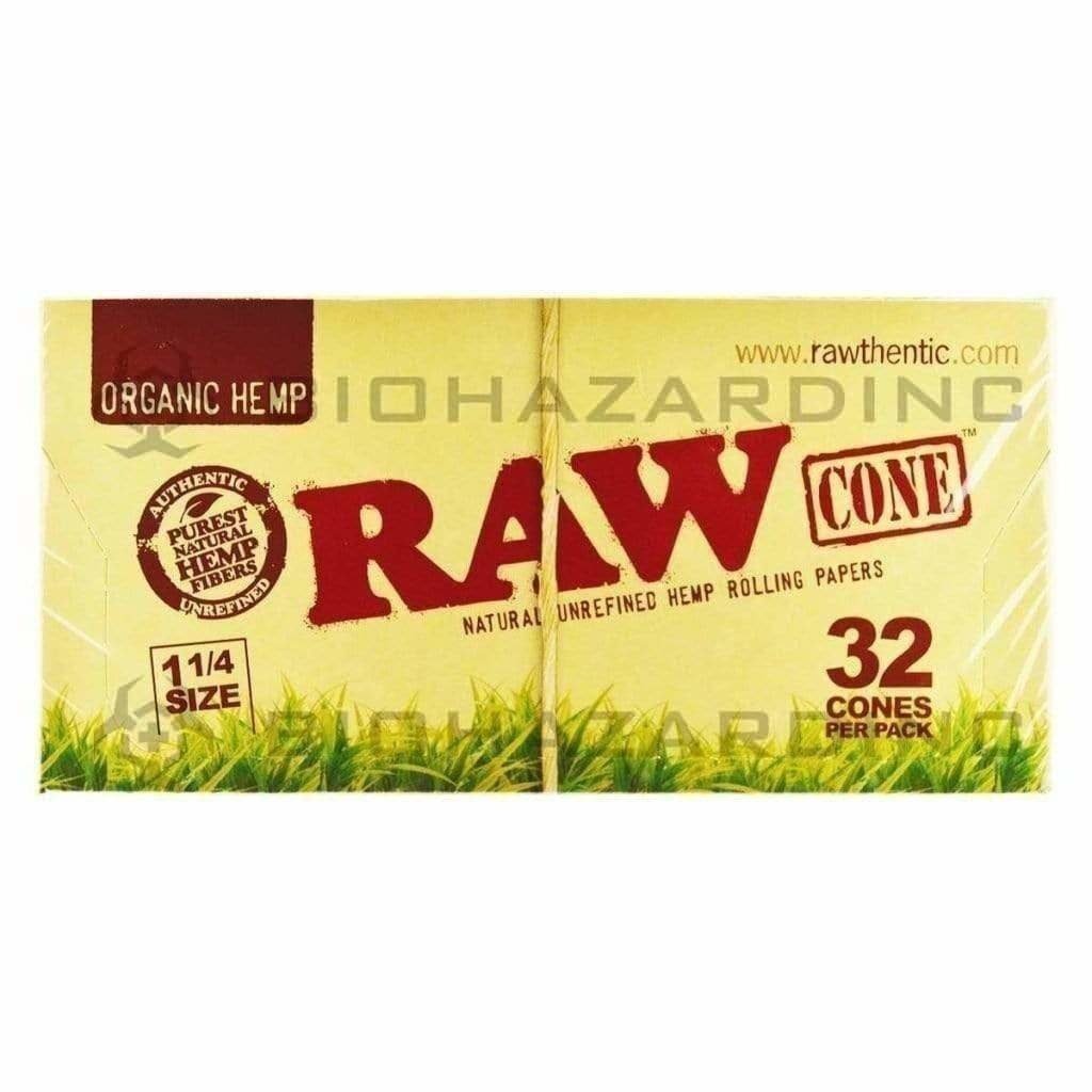 Biohazard Inc Pre-Rolled Cones RAW Cones Organic Hemp Cones 1 1/4