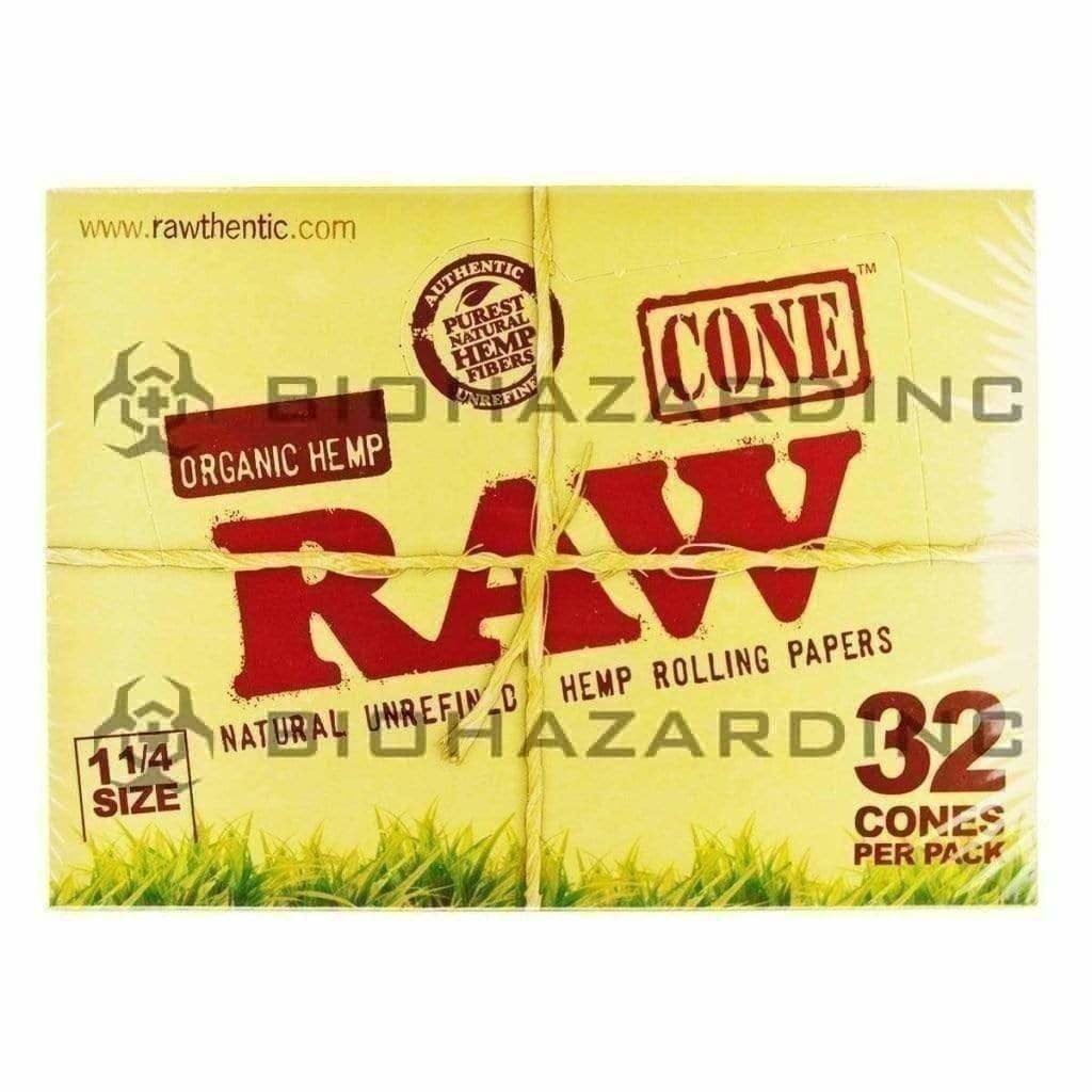 Biohazard Inc Pre-Rolled Cones RAW Cones Organic Hemp Cones 1 1/4