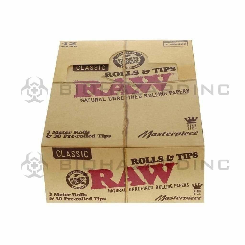 Raw Rolling Papers + Tips RAW Masterpiece King Rolls + Tips
