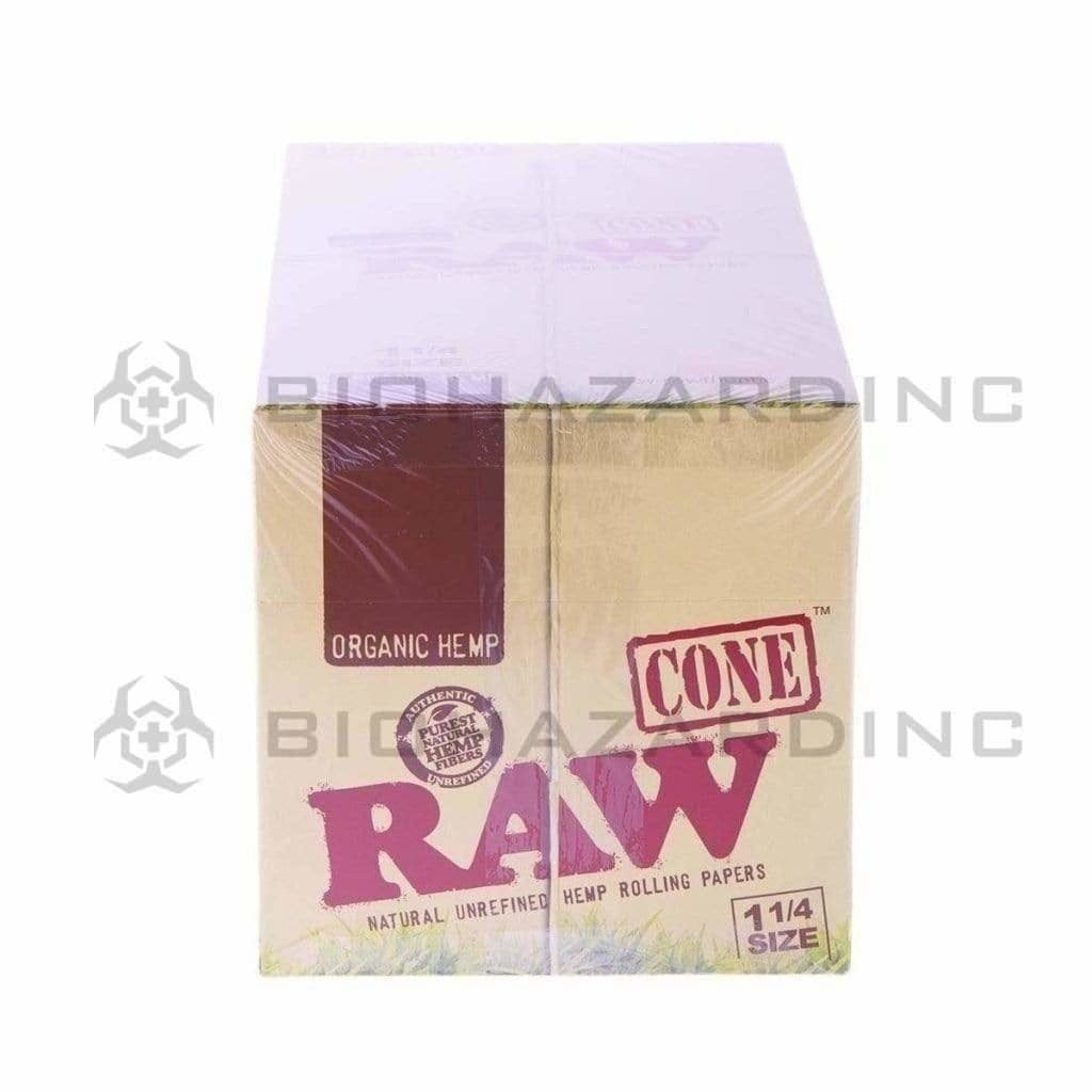 Biohazard Inc Pre-Rolled Cones RAW Pre-Rolled Cones - 84mm - Organic Hemp Paper - Retail Display - 192 Count