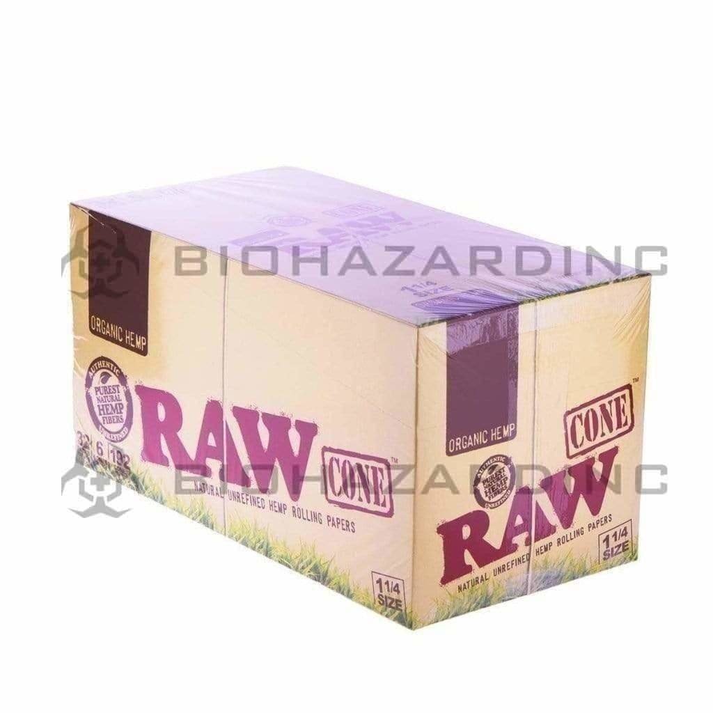 Biohazard Inc Pre-Rolled Cones RAW Pre-Rolled Cones - 84mm - Organic Hemp Paper - Retail Display - 192 Count