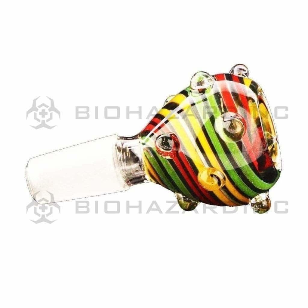 Biohazard Inc 14mm Bowl Reversal Multi-Colored Bowl 14mm