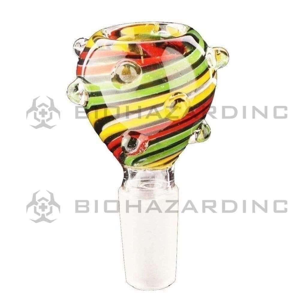 Biohazard Inc 14mm Bowl Reversal Multi-Colored Bowl 14mm