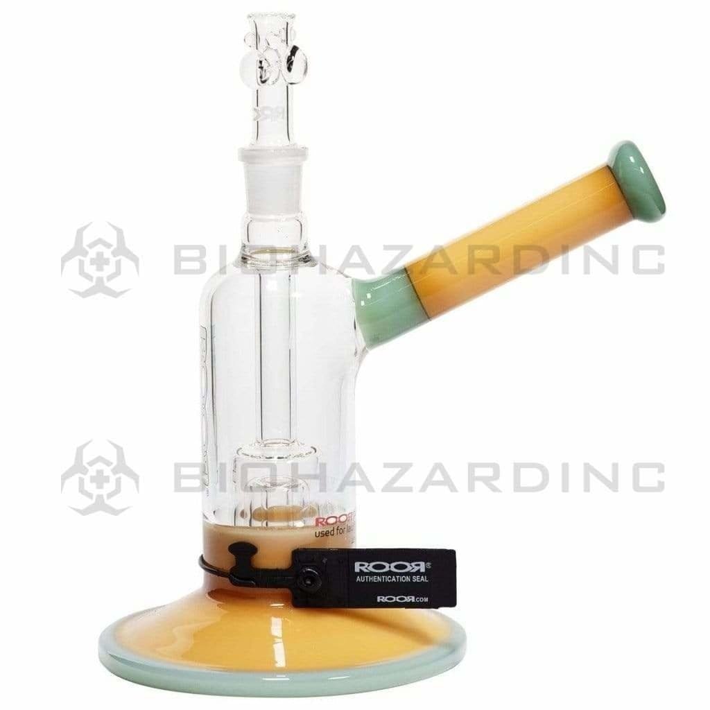 Roor Glass Bong ROOR 9" Tech Bubbler Barrel-Style-Tangie&Mint-White/Black Logo