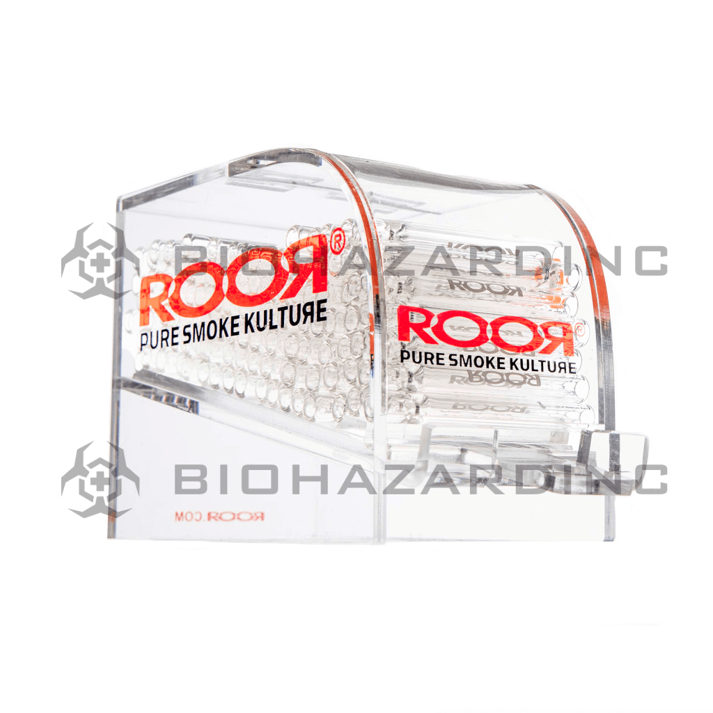 Roor Glass Chillum Hand Pipe ROOR Chillums + Display - 100 Count