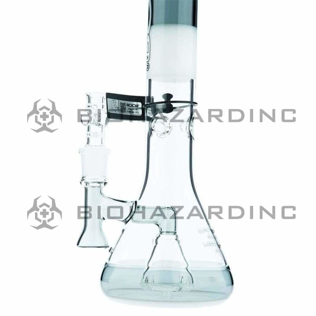 Roor Glass Bong 14" ROOR Tech Stemless Fixed Beaker Waterpipe - Multi-Color w/ White Logo 45mm x 5mm