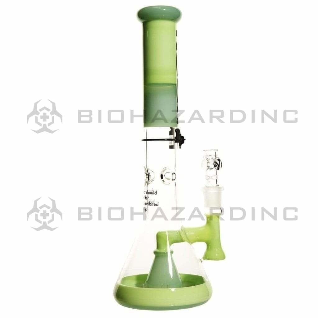 Roor Glass Bong ROOR Tech 14" 45mm Mini Beaker-Milky Mint-Black Logo