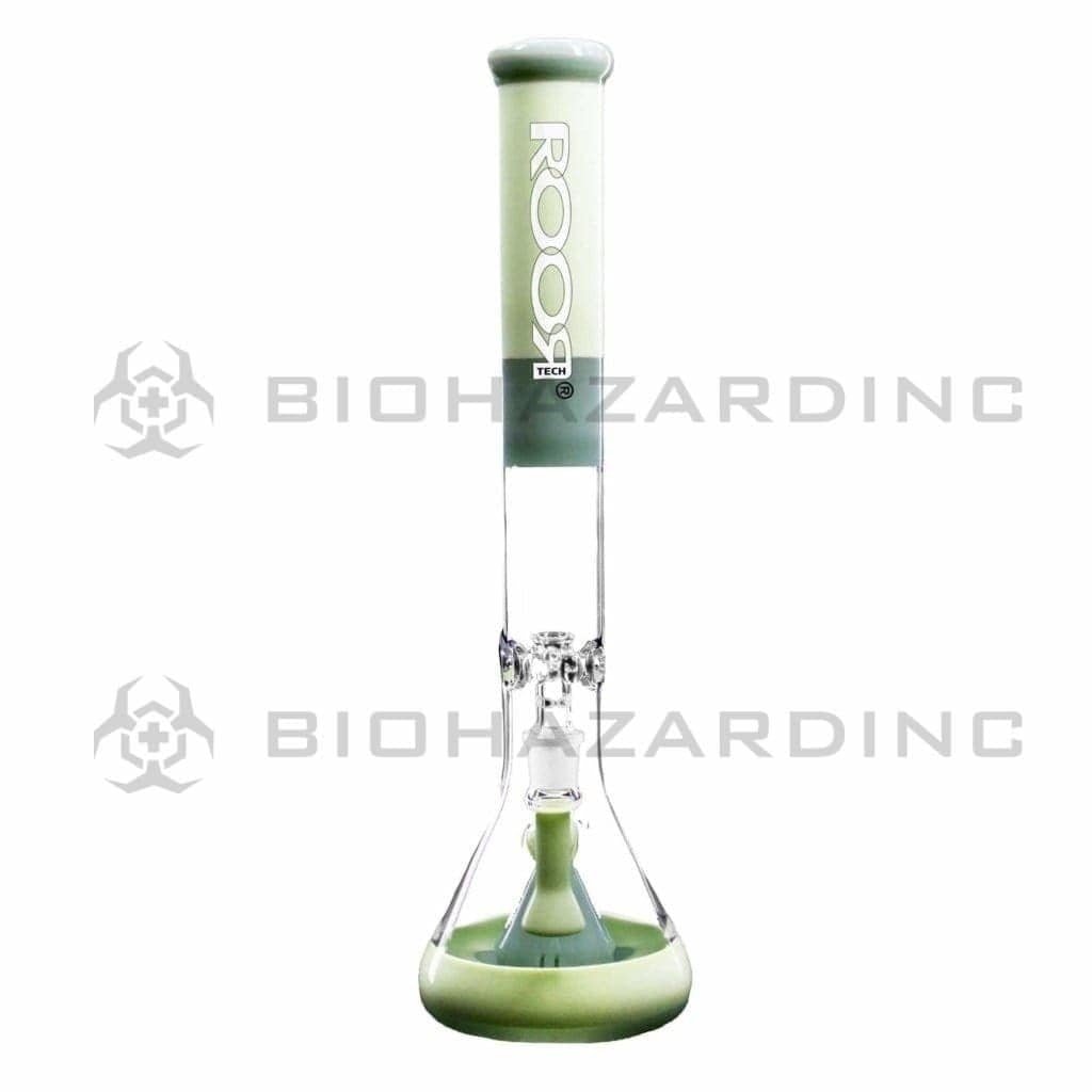 Biohazard Inc Glass Bong ROOR Tech 18" 45mm Mini Beaker-Milky Mint- White Logo