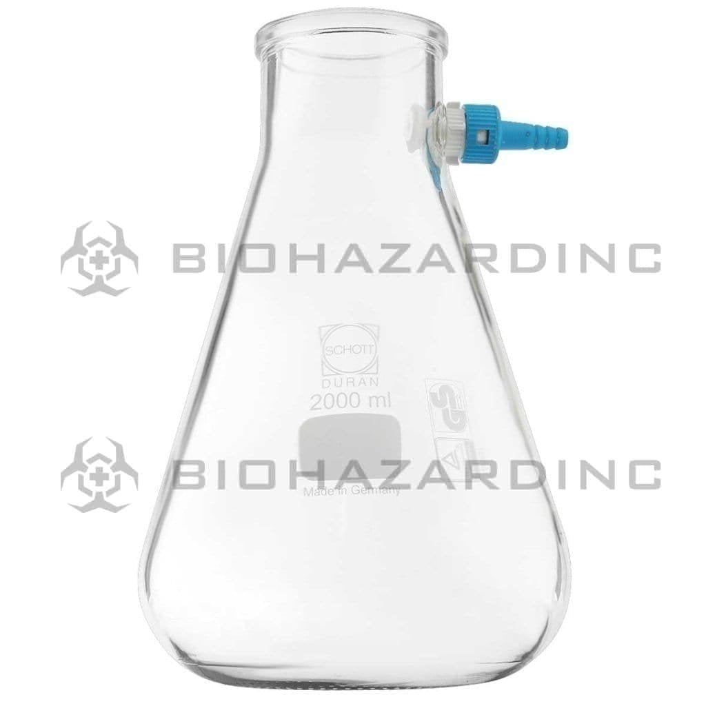 Schott Duran Filtering Flask Bottle Schott Duran Filtering flasks Erlenmeyer shape w/keck set 2000ml