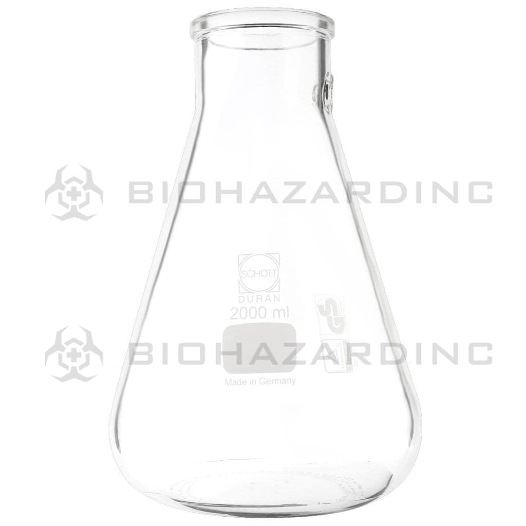 Schott Duran Filtering Flask Bottle Schott Duran Filtering flasks Erlenmeyer shape w/keck set 2000ml