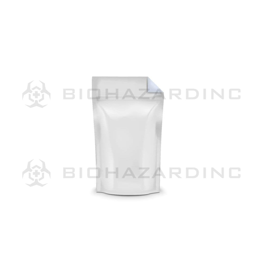 Biohazard Inc Mylar Bag Silver Vista Mylar Bags 3.62in x 5in - 3.5g - 1,000 Count (Tamper Evident)