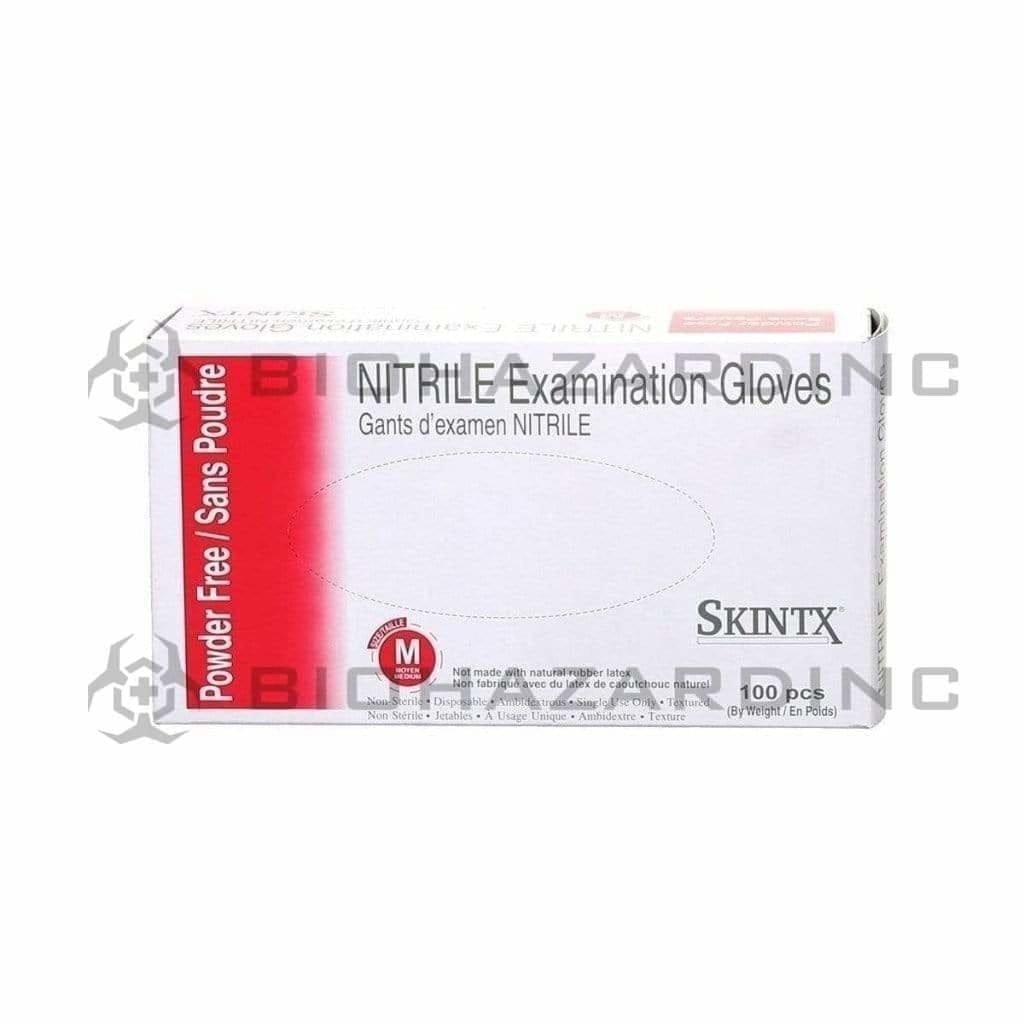 Skintx Glove Latex Skintx Glove Nitrile Powder Free Medium (100 Count)