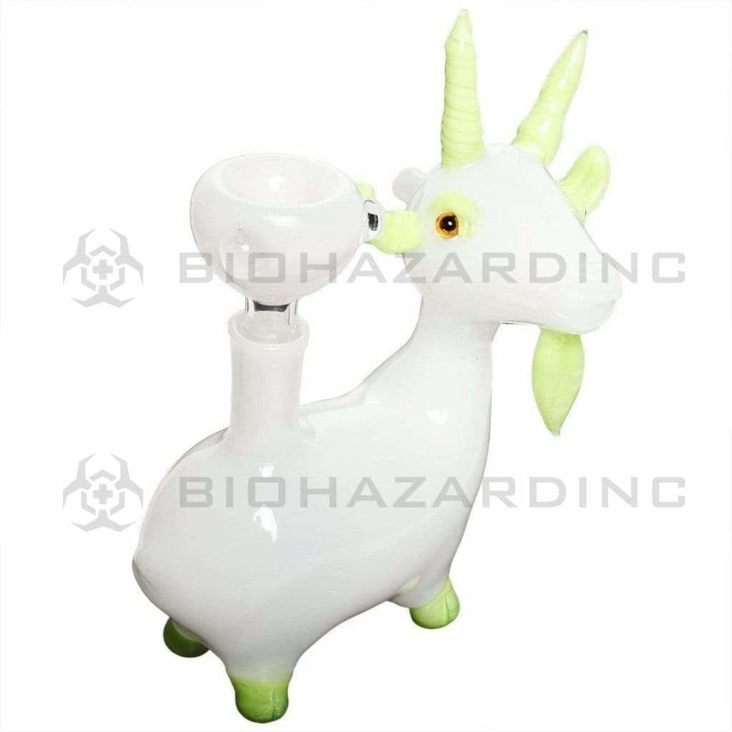 Biohazard Inc Novelty Hand Pipe Slime Green and White Goat Hand Pipe