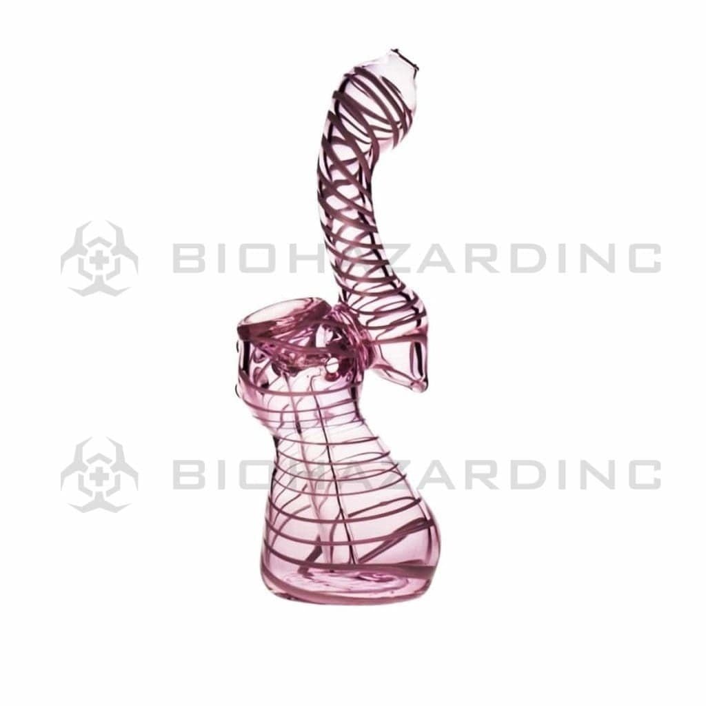 Biohazard Inc Glass Bubbler Small Pink Bubbler