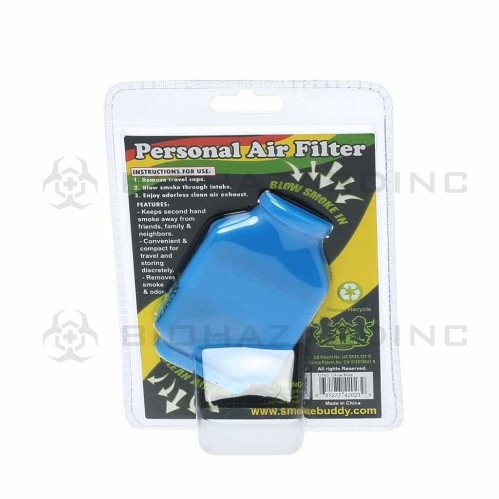Smoke Buddy Smoke Air Filter Smoke Buddy Jr - Glow Blue