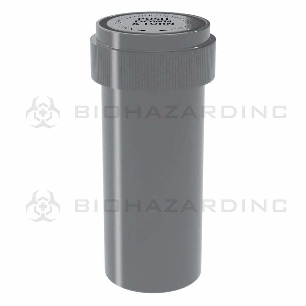 Biohazard Inc Reversible Cap Vial Solid Silver Reversible Cap Vial 16 Dram - 230 Count