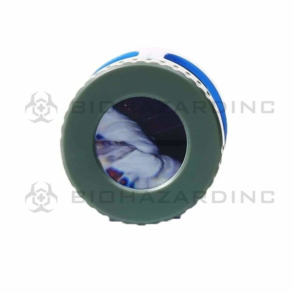 Smokus Focus Flower Storage Stash Magnifying LED Jar - Blue Steel