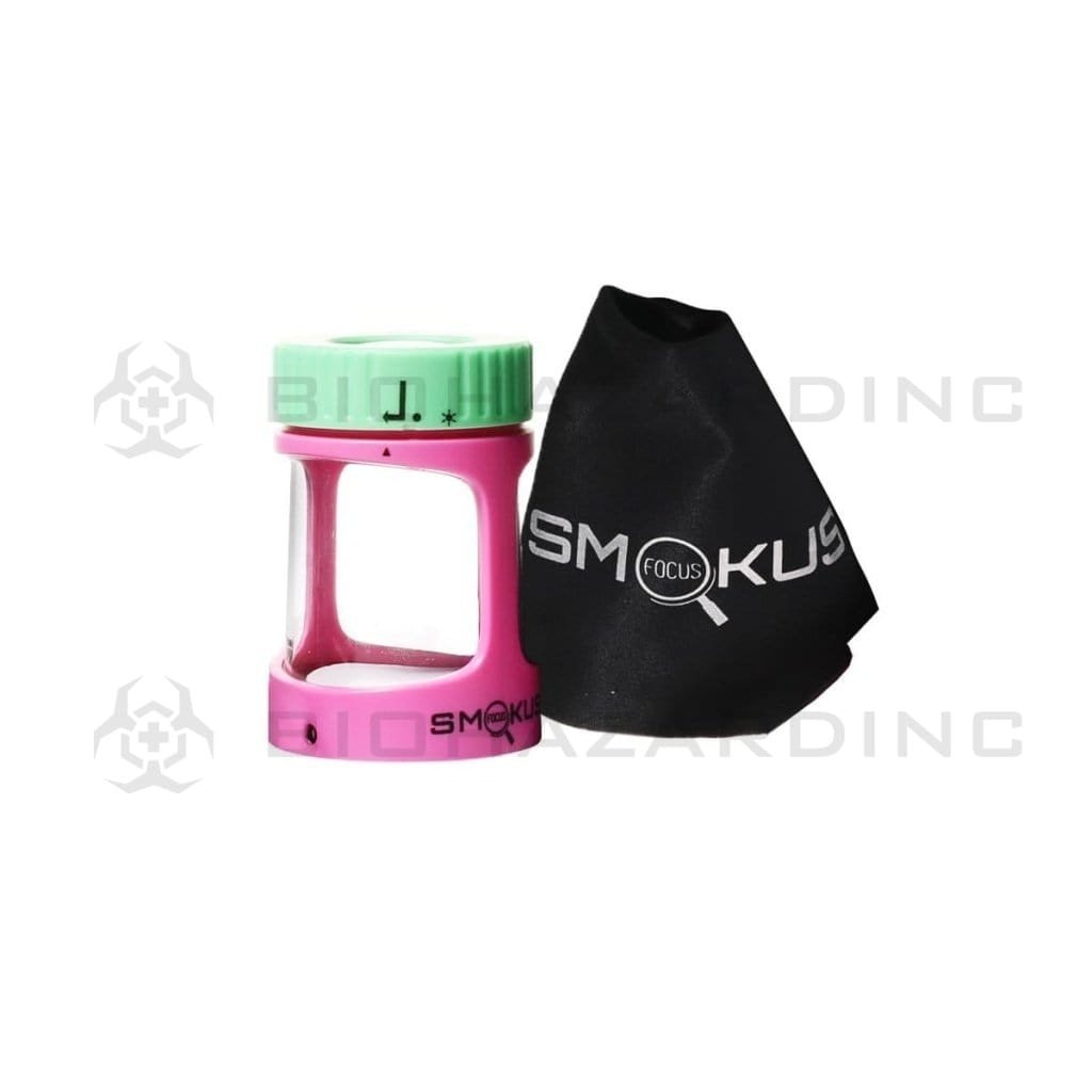 Smokus Focus Flower Storage Stash Magnifying LED Jar - Honey