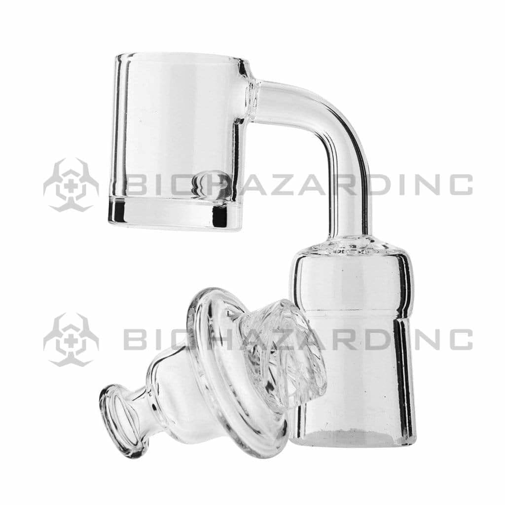 Biohazard Inc Quartz Banger Terp Pearls Quartz Banger with Vortex Carb Cap