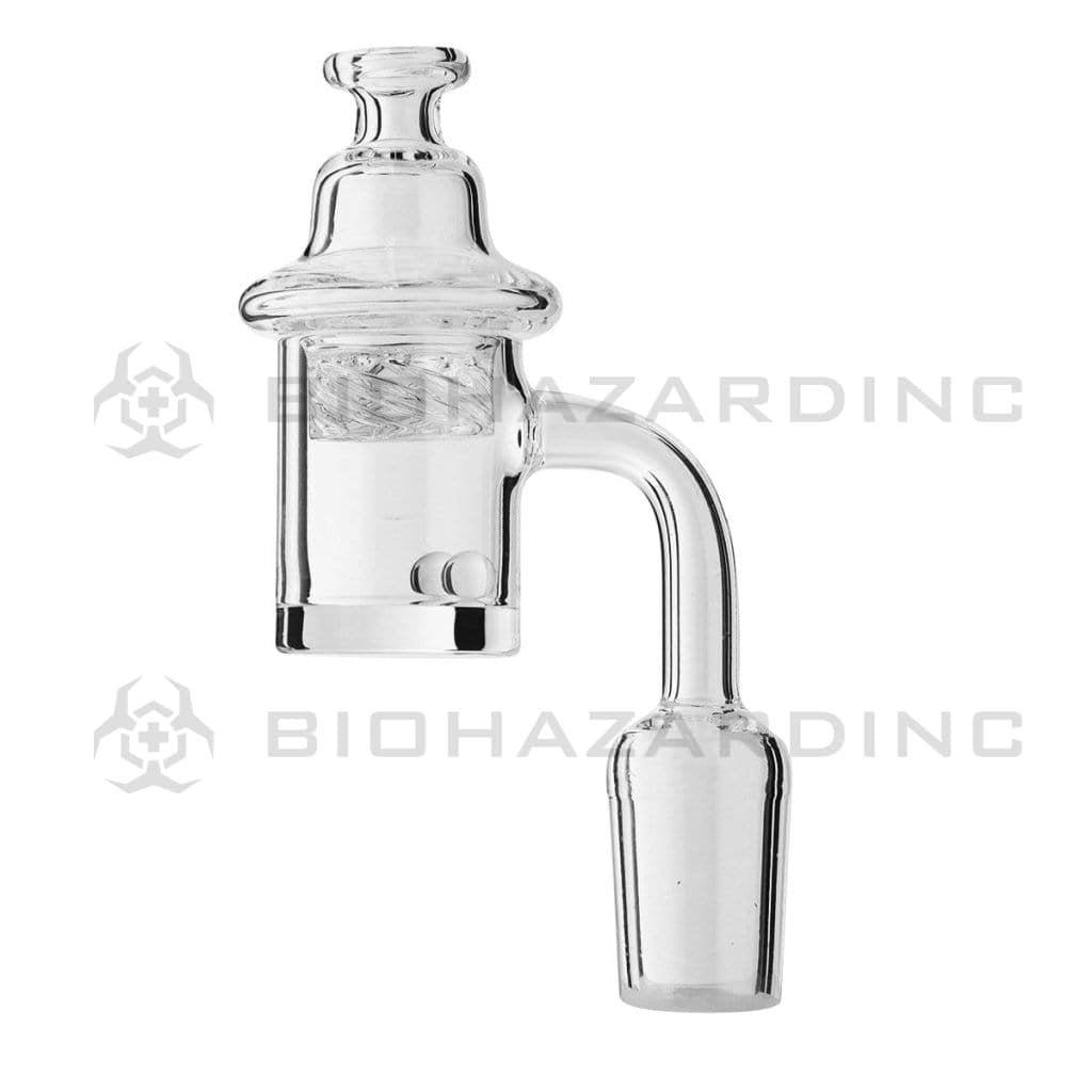 Biohazard Inc Quartz Banger Terp Pearls Quartz Banger with Vortex Carb Cap