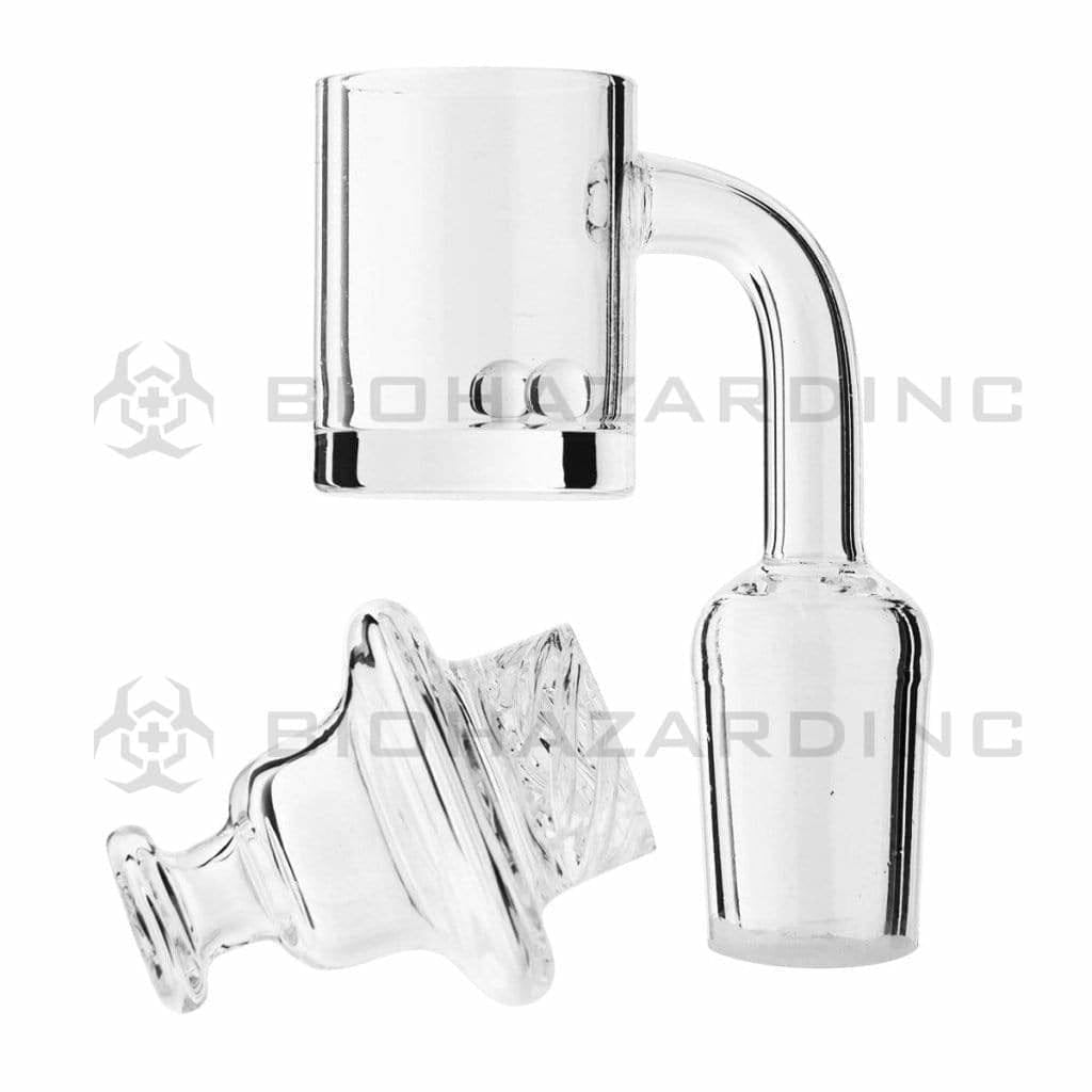 Biohazard Inc Quartz Banger Terp Pearls Quartz Banger with Vortex Carb Cap