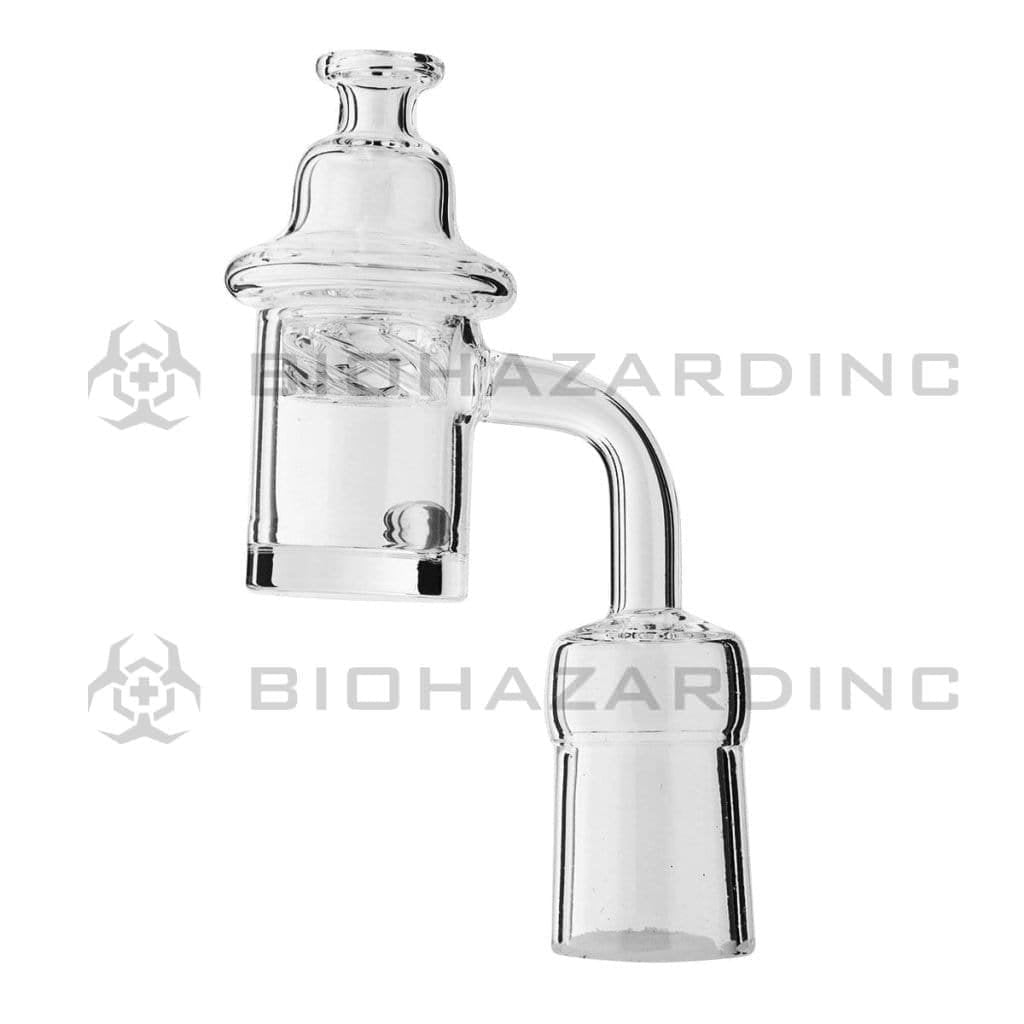 Biohazard Inc Quartz Banger Terp Pearls Quartz Banger with Vortex Carb Cap