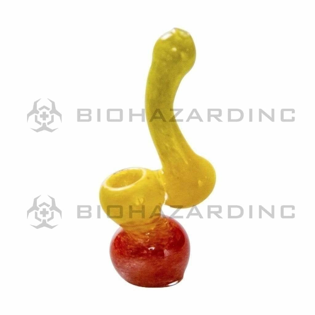 Biohazard Inc Glass Bubbler X-Mini Rasta Frit Bubbler 6 pack