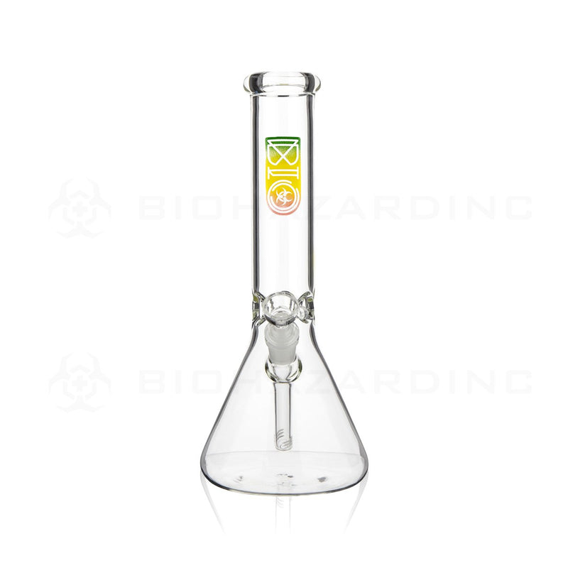 BIO Glass | 12" 50mm x 5mm Classic Beaker Water Pipe | Rasta Logo