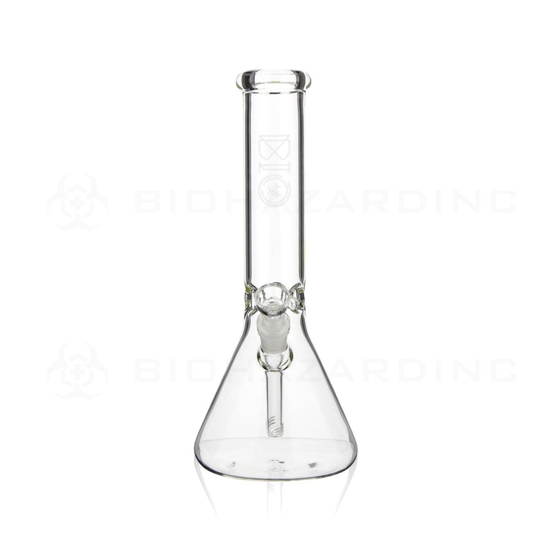 BIO Glass | 12" 50mm x 5mm Classic Beaker Water Pipe | White Logo