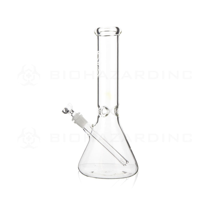 BIO Glass | 12" 50mm x 5mm Classic Beaker Water Pipe | White Logo