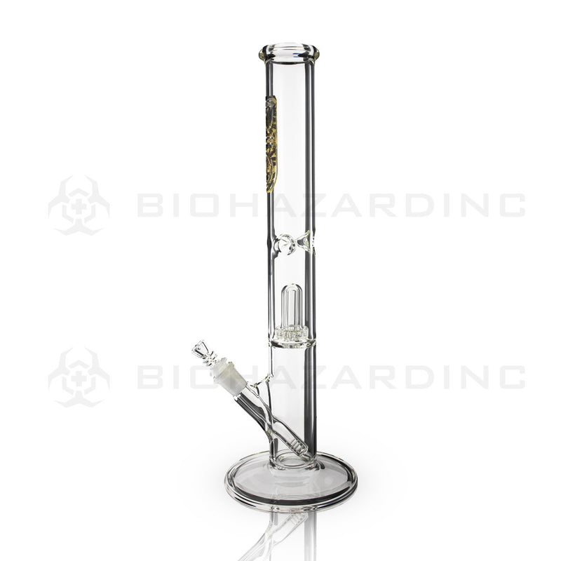 BIO Glass Straight | 18" 50mm x 5mm Showerhead Perc Water Pipe | Camo