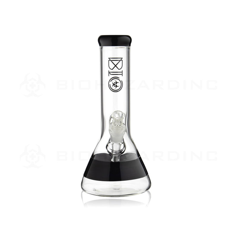 BIO Glass | 10" 50mm x 5mm Stripe Beaker Water Pipe | Black