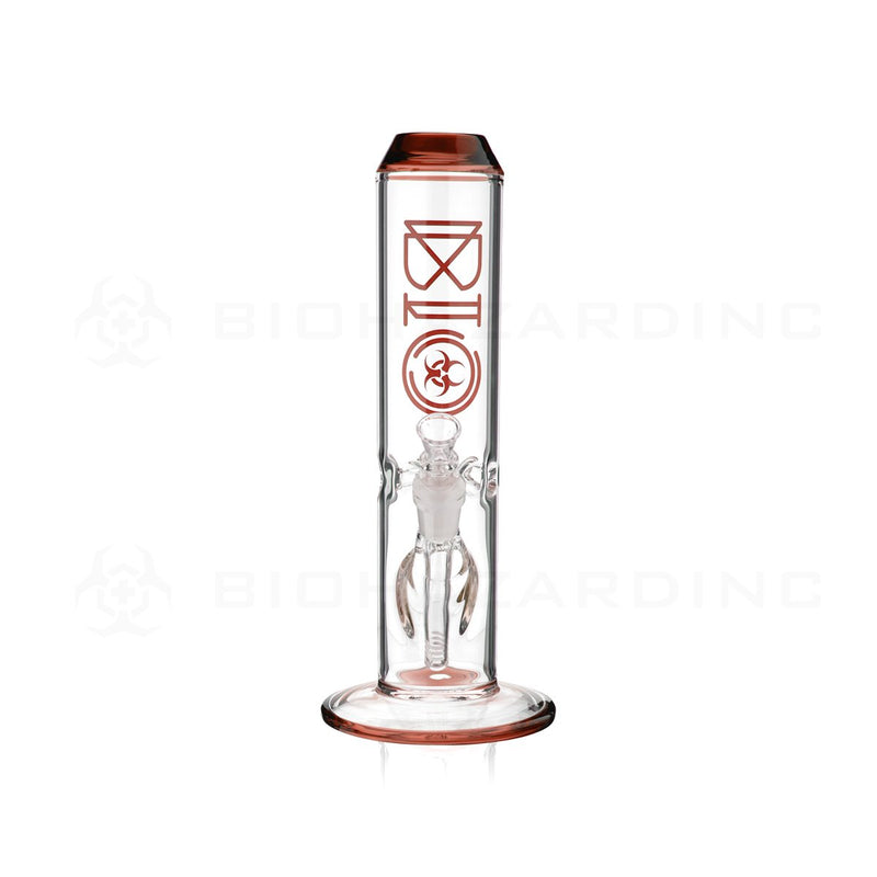 BIO Glass | 12" 65mm x 5mm Wide Chamber Straight Water Pipe | Amber