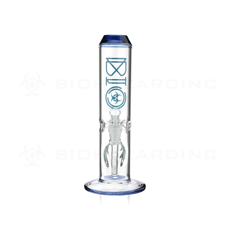 BIO Glass | 12" 65mm x 5mm Wide Chamber Straight Water Pipe | Blue