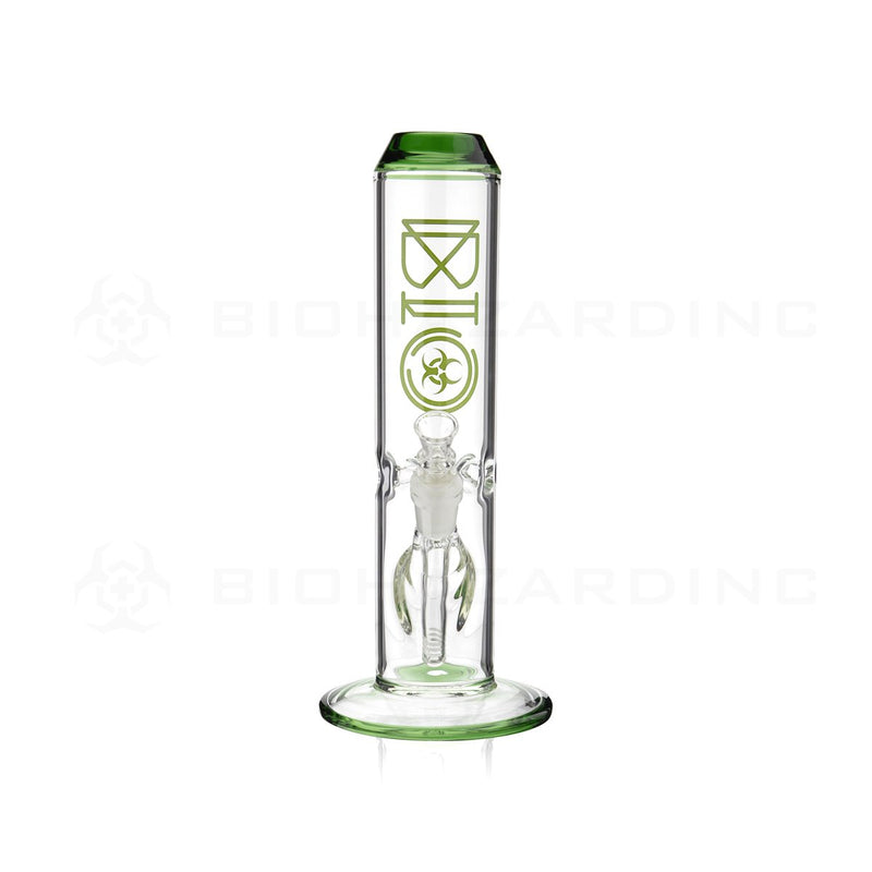 BIO Glass | 12" 65mm x 5mm Wide Chamber Straight Water Pipe | Green