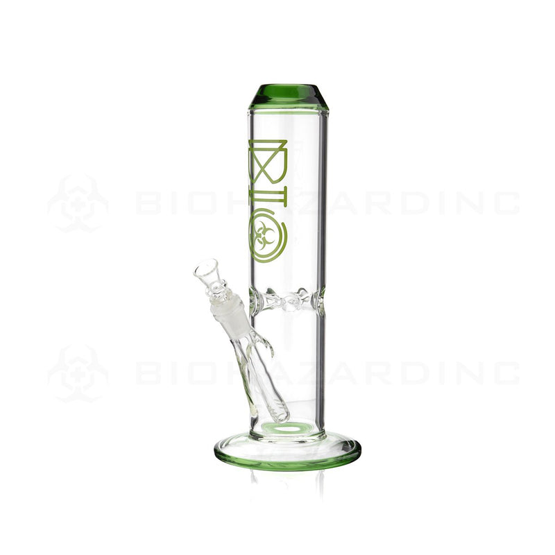 BIO Glass | 12" 65mm x 5mm Wide Chamber Straight Water Pipe | Green