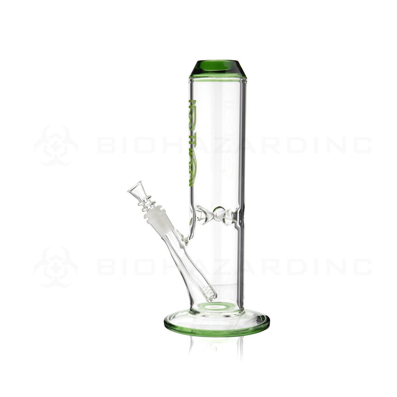 BIO Glass | 12" 65mm x 5mm Wide Chamber Straight Water Pipe | Green