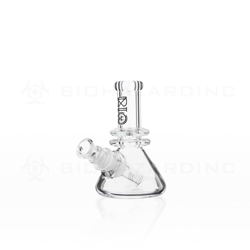 BIO Glass | 5" 25mm x 4mm Classic Beaker Water Pipe | Black Logo