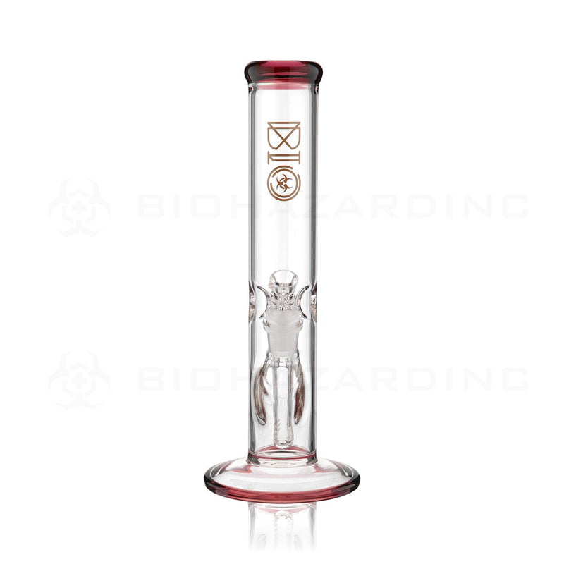 BIO Glass | 12" 50mm x 5mm Classic Straight Waterpipe | Amber Trim