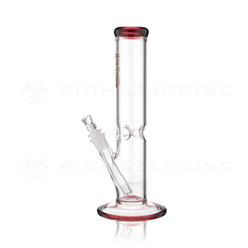 BIO Glass | 12" 50mm x 5mm Classic Straight Waterpipe | Amber Trim