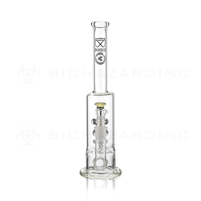 BIO Glass Stemless | 13" 65mm x 9mm Replica Mini Pipe Showerhead Perc Water Pipe | Black