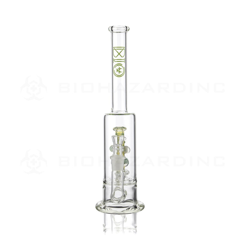 BIO Glass Stemless | 13" 65mm x 9mm Replica Mini Pipe Showerhead Perc Water Pipe | Green