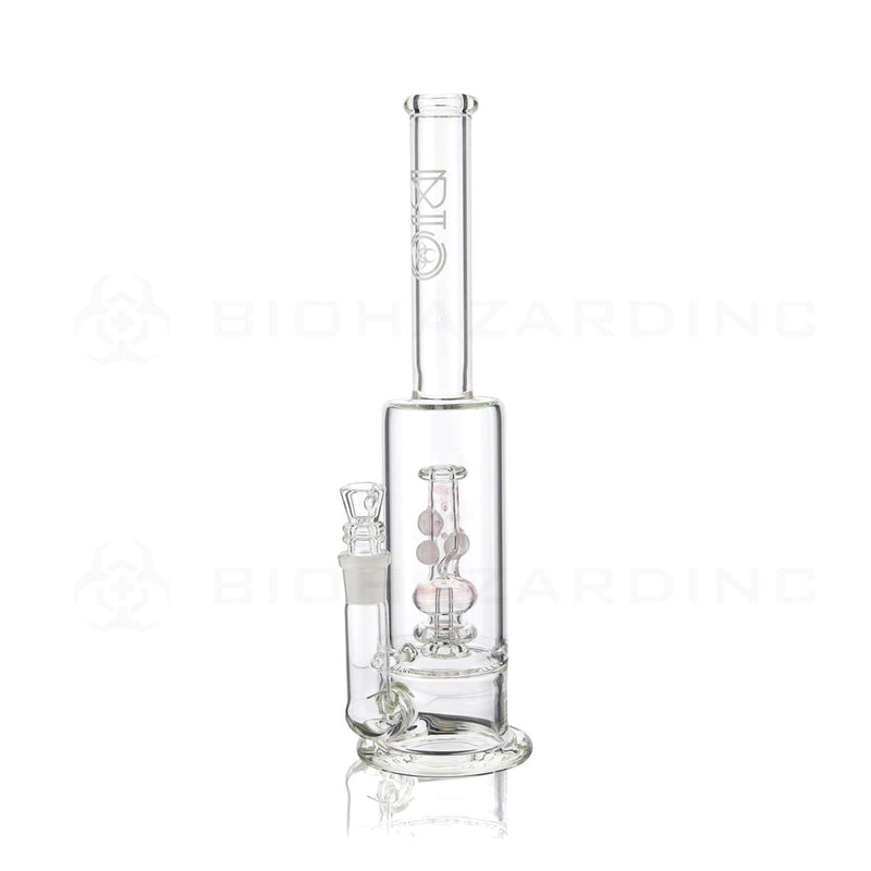 BIO Glass Stemless | 13" 65mm x 9mm Replica Mini Pipe Showerhead Perc Water Pipe | Pink