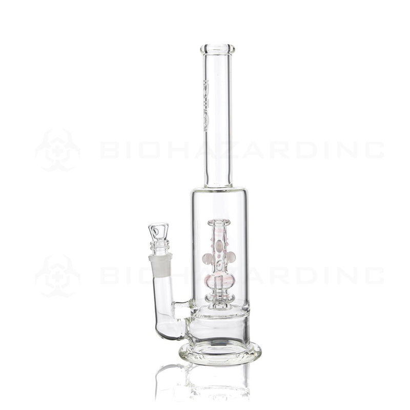 BIO Glass Stemless | 13" 65mm x 9mm Replica Mini Pipe Showerhead Perc Water Pipe | Pink