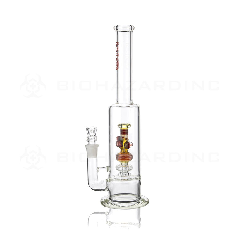 BIO Glass Stemless | 13" 65mm x 9mm Replica Mini Pipe Showerhead Perc Water Pipe | Red